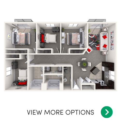 Floor Plans of Cedar Greens Apartments in East Lansing, MI
